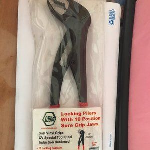 Wiha 32663 Adjustable Pliers, Standard, 12-Inch made in Germany